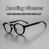 Retro Oval Women Reading Glasses Vintage Round Frame Men Far Sight Glasses Personalized Anti Blue Light Presbyopia Glasses