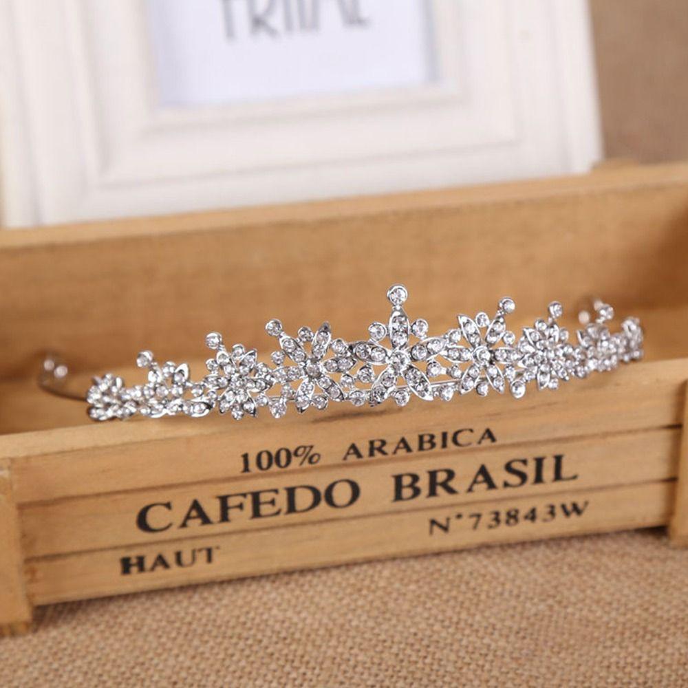 Свадебные аксессуары для волос Красивые украшения для волос Кристалл Головной убор Корона Стразы Обруч для волос