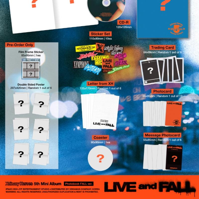 Xdinary Heroes Live And Fall 5th Vol. 5 Mini Album