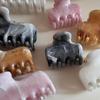 Pink Crab Hair Clip Ink Wash Pattern Large Hair Claw Retro Geometric Barrettes  Women