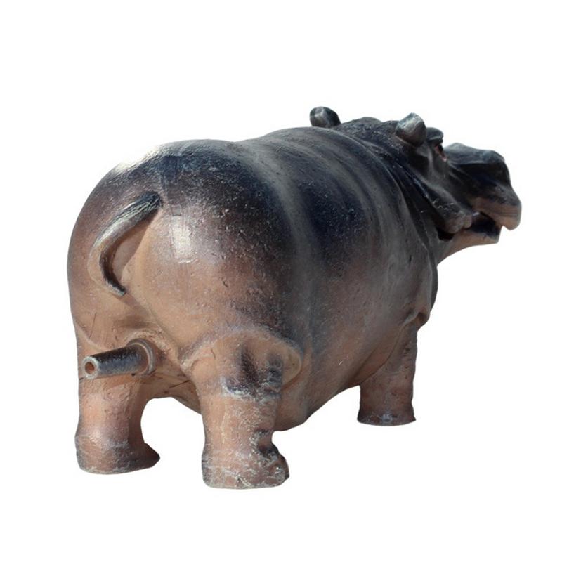 Fish Tank Bubbler Resin Aquarium Bubbler Hippo Fish Pump Pneumatic Air Stone Gallon Realistic Landscape Decoration For Living