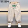 Детские брюки летние тонкие спортивные штаны для малышей повседневные детские свободные брюки от комаров прохладные и модные