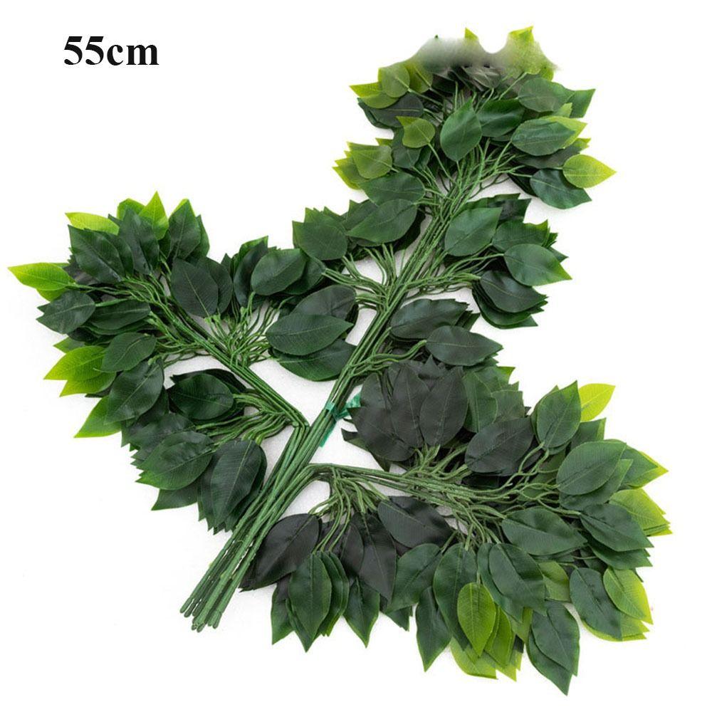 10 стилей Имитация листьев Зеленый цвет Поддельные листья Новые свадебные украшения Украшения для дома