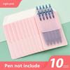 10Pcs Multi-Color Nurse Pen Pockets Leak-Proof Ink-Resistant PVC Pen Insert Pouch Doctor Stationery Bag