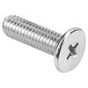 Nickel-Plated CM Large Flat Head Cross Slot Screw - Thin Head M3/M4/M5/M6.