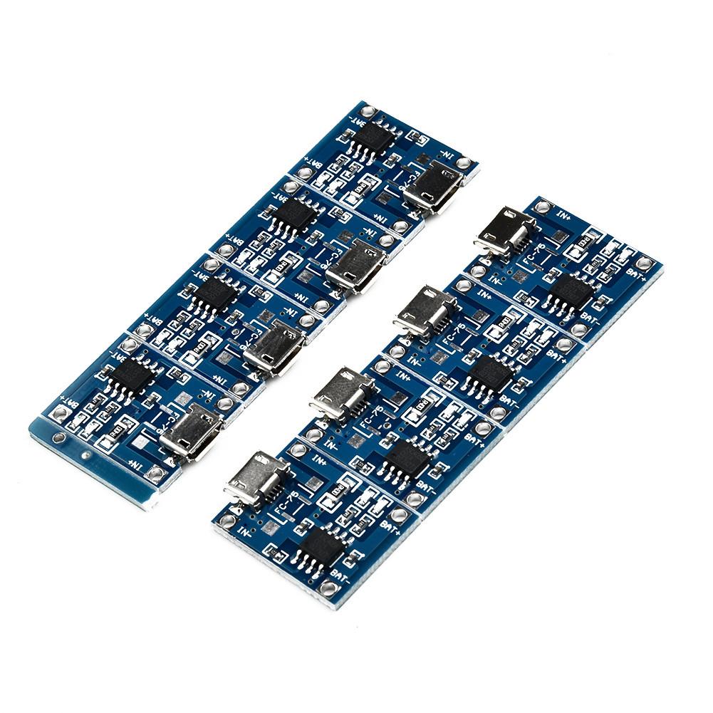 10 шт. в комплекте TP4056 USB-модуль зарядного устройства 5 В 1 А 18650-плата для зарядки литиевой батареи