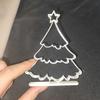 Christmas Party Supplies 3D Printed Hollow Tree Ornament, Modern Minimalist Festive Holiday Home Interior Accents Sculpture, Decorative Tabletop