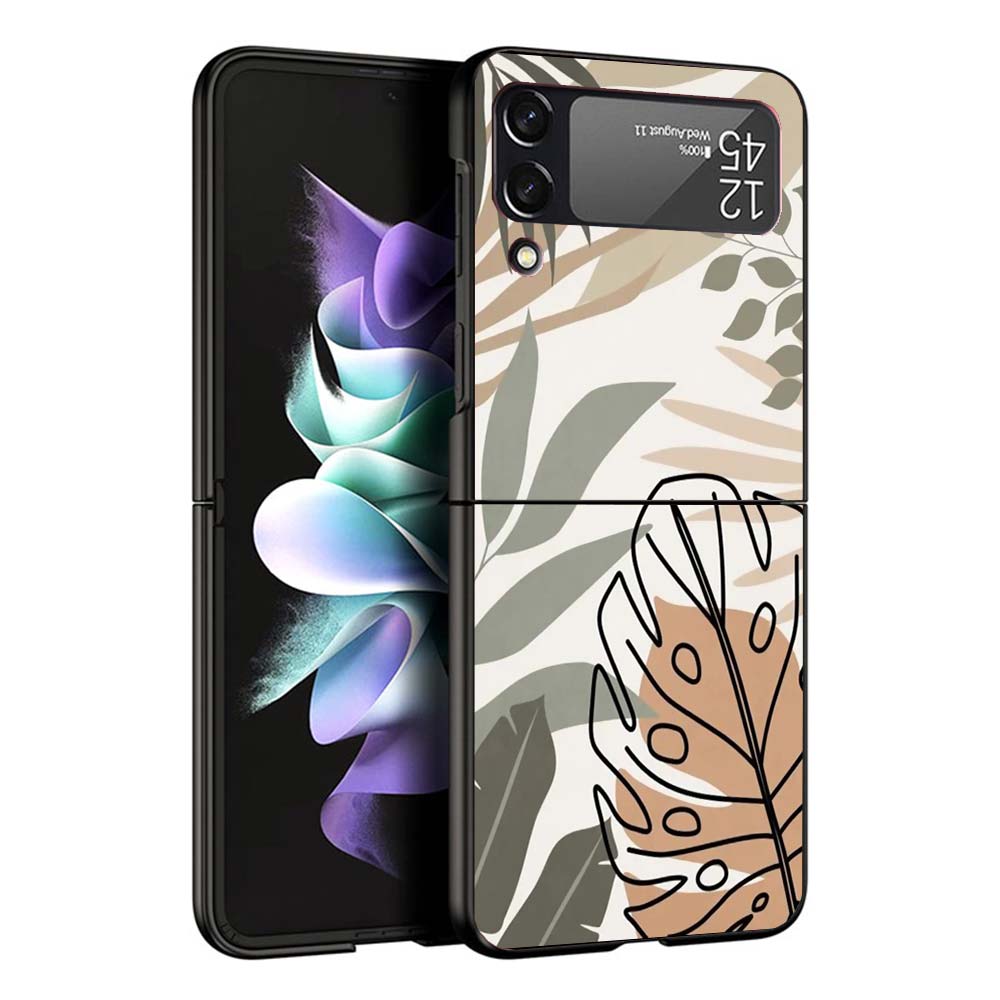 Абстрактный Женский Лицо Линия Чехол Для Телефона Для Samsung Galaxy Z Flip7 Flip6 5G Flip5 Flip4 Flip3 ZFlip 7 6 3 4 5 Ударопрочная Задняя Крышка