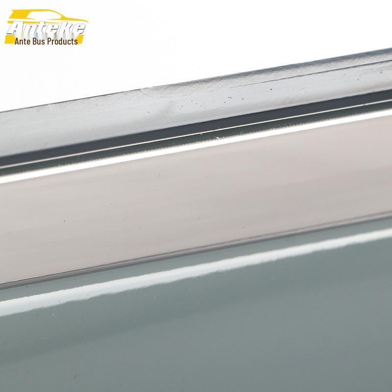 Compatible with 21 Asia Lion Models: 3D Stainless Steel Bright Strip Rain Deflector & Shield Decorative Car Accessories.