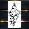 Purple Rose Jewelry Water Transfer Tattoo Stickers Women Body Chest Art Temporary Tattoo Girl Waist Bracelet Flash Tatoos Flower