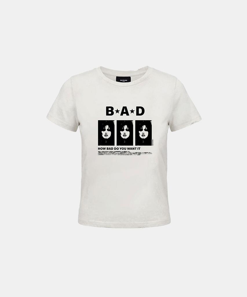 BADBLOOD B.A.D. Футболка с коротким рукавом - Белая