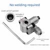 Zinc Zinc Zinc Alloy Line Piercing Valve Kit 6 To 10MM Refrigeration Needle Valves  Copper Tubes Repair