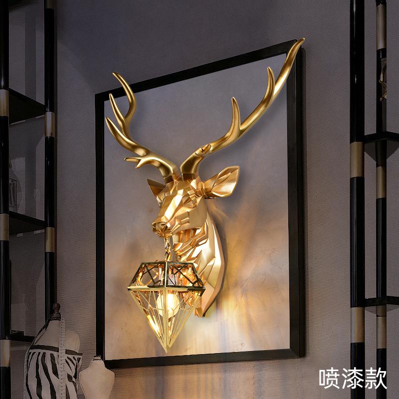 Американские ретро-светильники с оленями, светодиодные настенные светильники в виде рогов, современные настенные светильники для гостиной, спальни, прикроватные бра, домашний светильник
