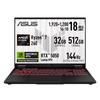Asus TUF Gaming A18 FA808UH Gaming Laptop with RTX AMD Ryzen 7 260 32GB 512GB 144Hz Refresh Illuminated Windows Copilot Video PC Game Pass Jaeger