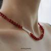 Red Agate & Baroque Pearl High-End Wealth Necklace