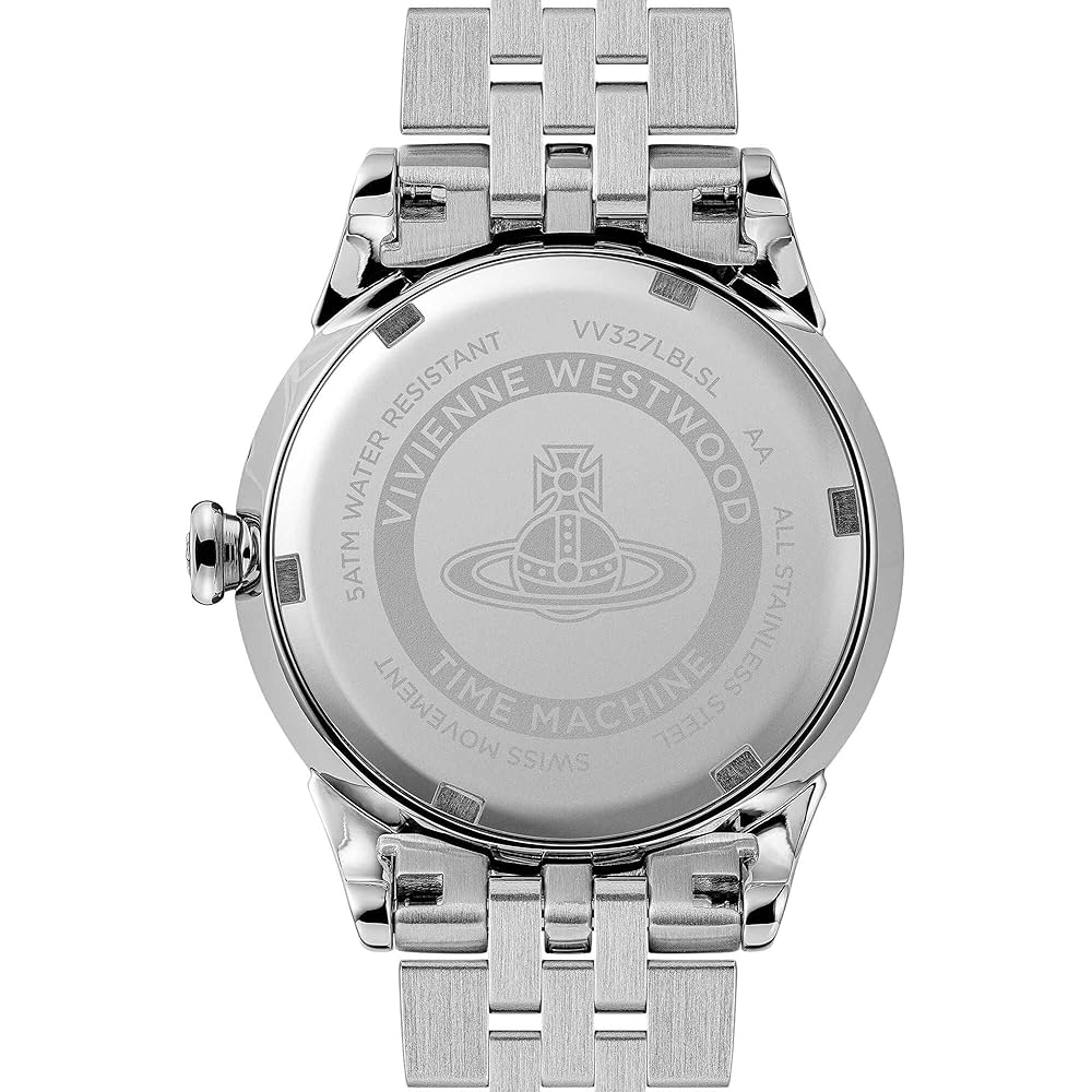 Женские серебряные часы Vivienne Westwood VV327LBLSL Аналоговый дизайн Корпус из нержавеющей стали