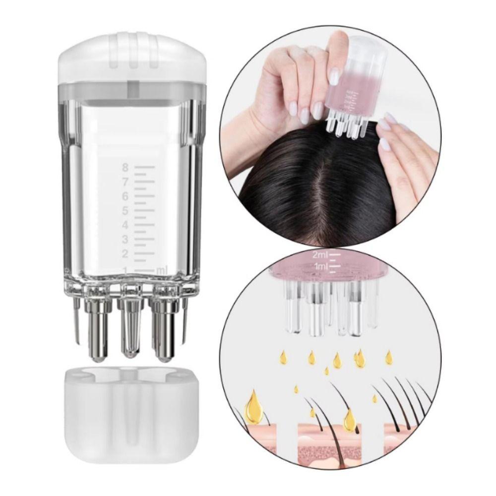 Пластиковый аппликатор для кожи головы Мини-массажер для волос и головы Жидкий направляющий массажер Лечение кожи головы