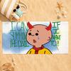 Мультяшное милое полотенце C-Caillou для сушки, банное полотенце, подходит для легкого плавания, кемпинга, йоги, пляжа, активного отдыха