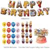 Winnie the Pooh Birthday Party Supplies Set for Kids, Includes Banner, Cake Toppers, Balloons, Boy Girl Theme Decorations