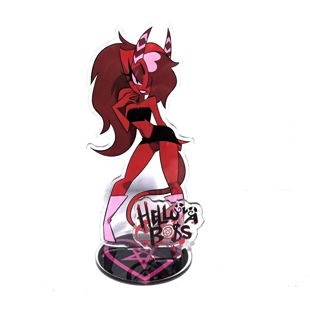 15СМ Фигурка Hazbin Hotel Helluva Boss Стенд Акриловые Фигурки Вагги Настольная Подставка Фигурка Набор Украшений Подарки