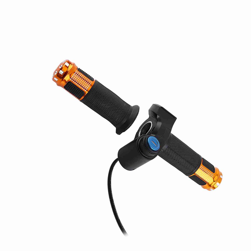 5 Wires   Throttle Grips With LED Display And Key Lock For Electric Bike(golden)