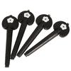 4Pcs Ebony Wood Cello Tuning Pegs Replacement Exquisite Tuners Machine Head for Musical Instruments Easy to Install