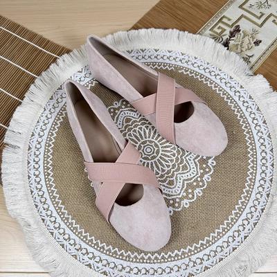 Модная женская обувь на плоской подошве 2025 Весна и Осень Балетки Ретро Круглый носок Плоский верх Большие размеры Женская обувь 42 43 44 лоферы