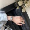Light Luxury Golden Wrist Watch Exquisite Quartz Wristwatch Fashionable Women Watch Casual Wear
