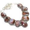 Agua Nevada Agate Gemstone Handmade 925 Silver Necklace 18" JCN360-60