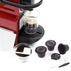 Refillable Espresso Coffee Capsule Coffee Filters No Spills Reusable Espresso Pods with Spoon Brush Coffee Capsule Refill Tool