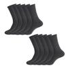 5 Pairs Cotton Crew Socks Stretchy Casual Calf Socks Ribbed
