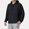 Under Armour Толстовка Rival Waffle Hoodie Solid Color Loose Fit Pullover Long Sleeve Hoodie Men Hoodies Black 1383108-001