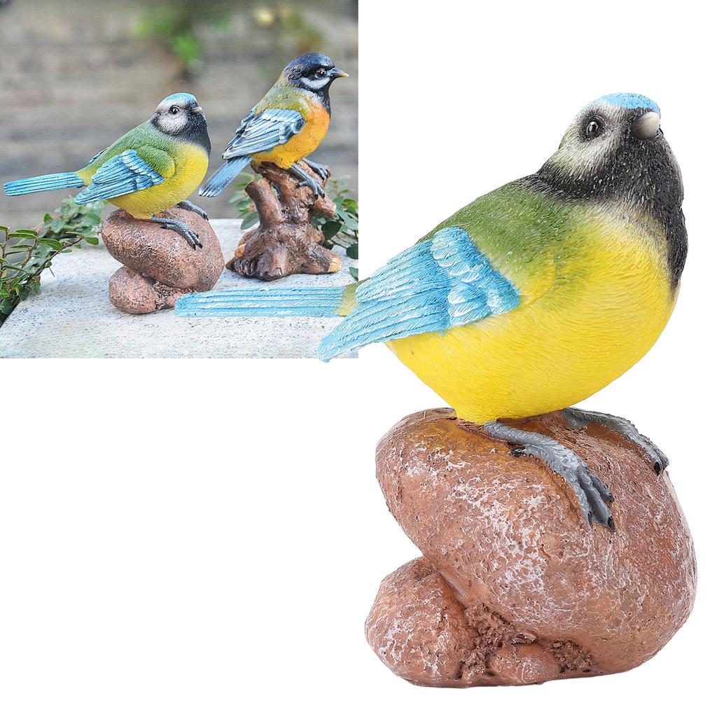 Garden Bird Statue Sculpture Decoration Animal Bird Figurine for Indoor Outdoor Backyard Yard Porch Patio Home Shelf Decor Bird Ornament
