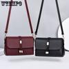 Women's Casual Soft Zipper PU Singer Shoulder Bags Retro Solid Color Large Capacity Messenger Bags Handbags