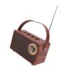 Портативная маленькая Bluetooth-колонка Ретро Беспроводное Ручное FM-радио с текстурой дерева