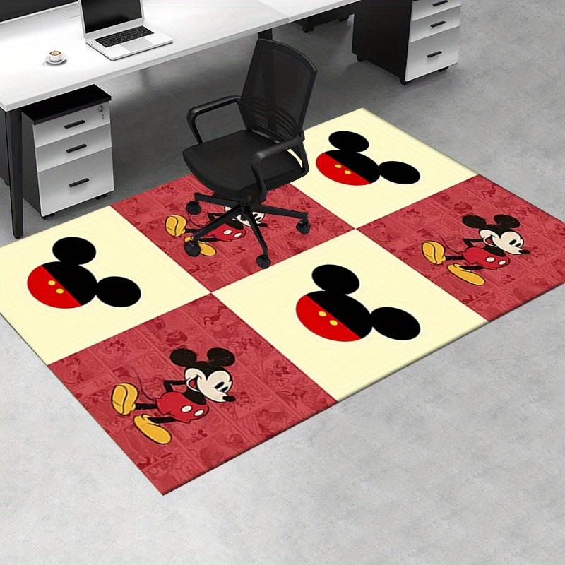 Mickey Mouse Office Carpet, Desk Under Mat, Gift for Home Decor, Classic Character Design, Non-Slip Backing, Soft and Warm Floor Covering, P