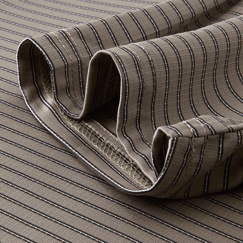 Мужская дышащая полосатая рубашка-поло в стиле business casual от FIRS