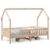 VidaXL Cadre de lit d'enfants forme de maison 80x200cm bois pin massif, cadre de lit en forme de maison, cadre de lit pour 850704
