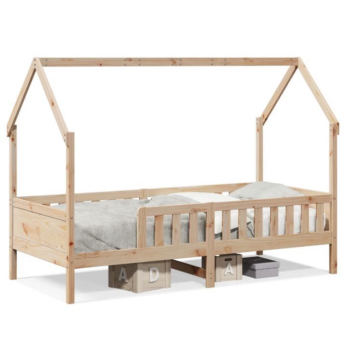 VidaXL Cadre de lit d'enfants forme de maison 80x200cm bois pin massif, cadre de lit en forme de maison, cadre de lit pour 850704
