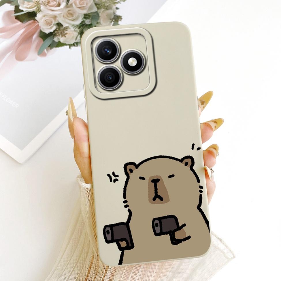 Чехол-обложка для Honor X8d Милый Kawaii Роскошный Модный Цветочный Рисунок Силиконовый Корпус Для Honor X8D