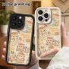 Phone case: 2D flat design suitable for iPhone 18 17 16 15 14 13 Pro protective case, macaron little hamster, perfect holiday gift for Christmas and H