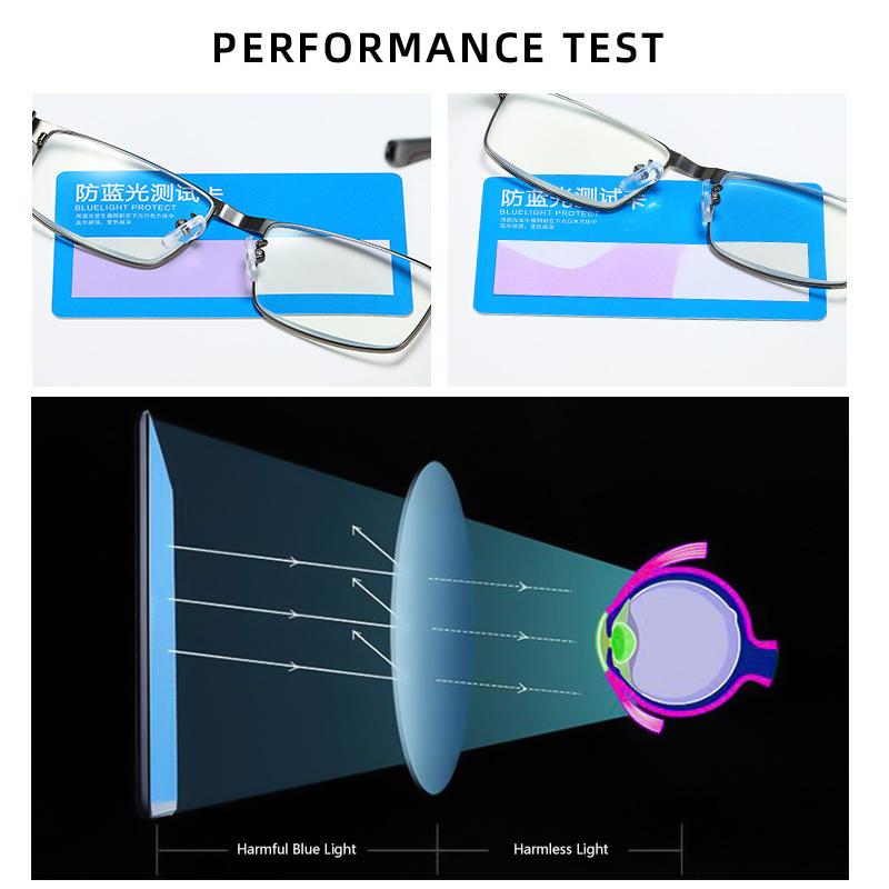 Оптические пресбиопические металлические очки для чтения +1,0 1,5 2,0 2,5 3 3,5 4,0 Anti Blue-ray для чтения мужчин и бизнеса