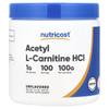 Acetyl L-Carnitine HCl, Unflavored, 100g (3.6oz)