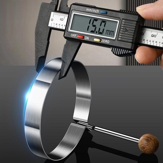 Stainless Steel Egg Ring Non-Stick Fried Egg Mold Heart Round Flower Five-pointed Star Shapes Breakfast Cooking Tools