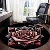 1 шт. Круглый ковер Rose Bloom для офиса, под офисные стулья, в спальню, гостиную, домашний декор, декор комнаты