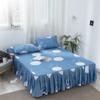 Модное домашнее плиссированное пылезащитное покрывало с юбкой-кроватью, королевский размер, устойчивое к выцветанию покрывало, мягкая односпальная двуспальная простыня без наволочки