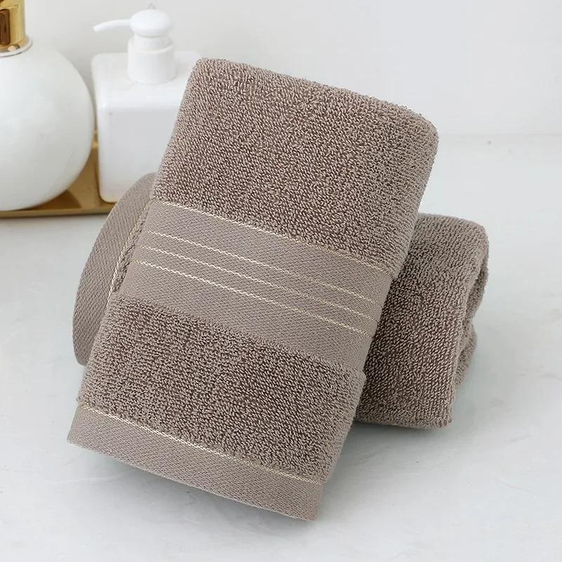 1pcs Thick and Highly Absorbent Cotton Adult and Children's Universal Towels, Solid Color Skin Friendly Towels Towels Bathroom