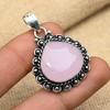 Amazing Pink Chalcedony Gemstone 925 Sterling Silver Handmade Lovely Jewelry Pendant For Women
