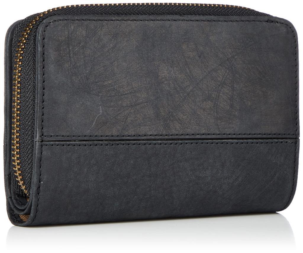 [Katherine Hamnett London] [SCRUB] Средний кошелек из японской кожи растительного дубления с рукописным узором царапин