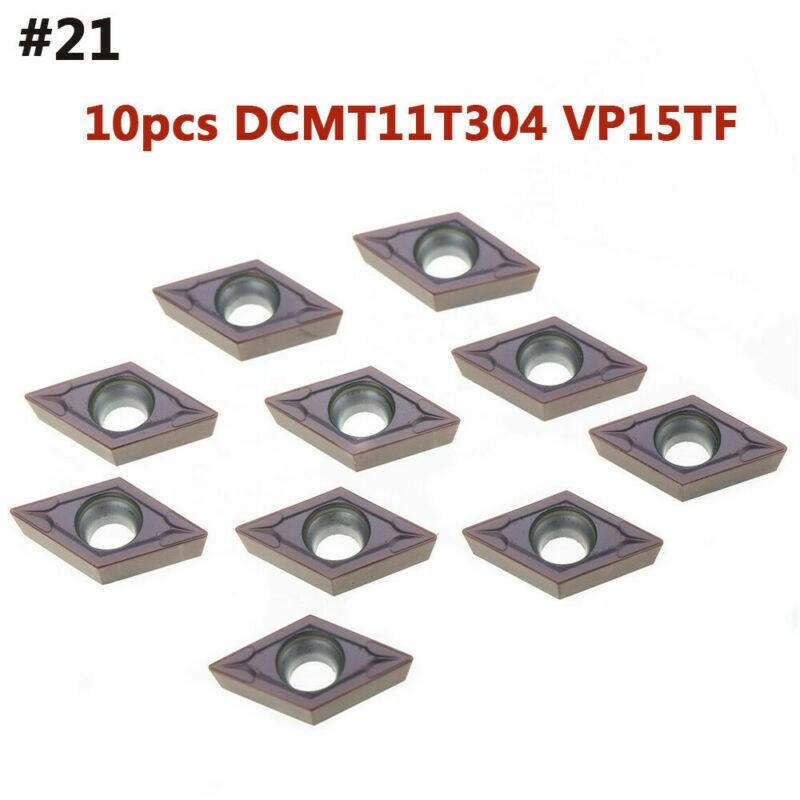 Универсальный набор инструментов для токарного станка с ЧПУ с твердосплавными пластинами, 10 шт.